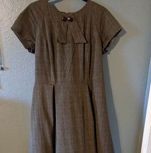 Hell Bunny Gray Secretary Dress sz. Xl